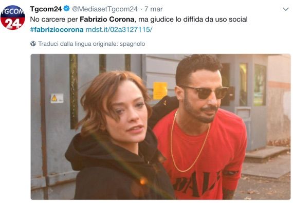 Fabrizio Corona e Silvia Provvedi si sposano What's HOT