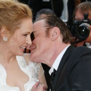 Quentin Tarantino e Uma Thurman: e bacio fu